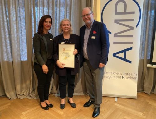 Auszeichnung „Interim Manager 2021“ verliehen vom AIMP in Hamburg